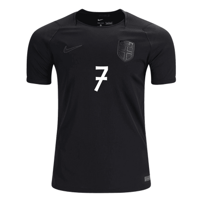 SØRLOTH #7 Norway Fora Copa do Mundo Camisa 2026 Preto