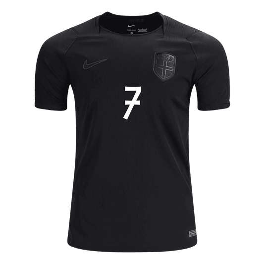 SØRLOTH #7 Norway Fora Copa do Mundo Camisa 2026 Preto
