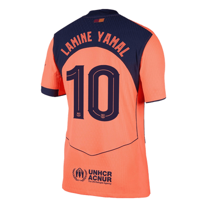 Autêntico LAMINE YAMAL #10 Barcelona Fora Terceira UCL Futebol Camisas 2025/26