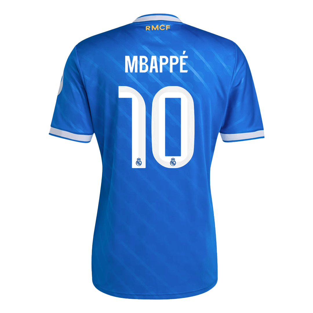 MBAPPÉ #10 Real Madrid Fora Terceira Camisa 2025/26- Azul