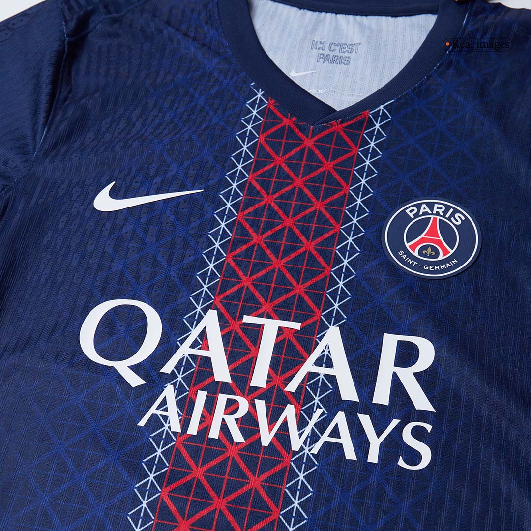Jogador HAKIMI #2 PSG Casa Futebol Camisas 2025/26 Marinha