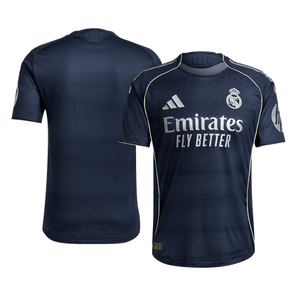 Autêntico Real Madrid Fora Futebol Camisas 2025/26 Marinha