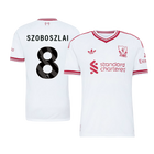 Versão do Jogador SZOBOSZLAI #8 Liverpool Fora Futebol Camisas 2026/27 Branco