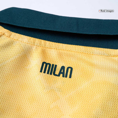 AC Milan Fora Terceira Camisa Conjunto (Camisola + Calções) 2025/26- Amarelo