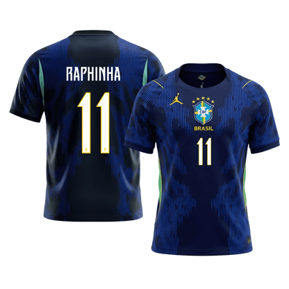 RAPHINHA #11 Brazil Fora Copa do Mundo Camisa 2026 Marinha