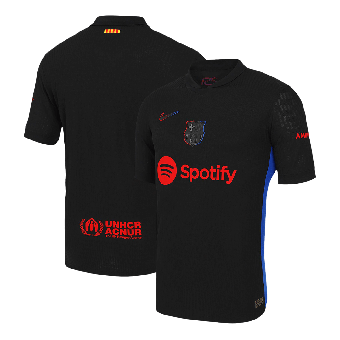 Camisola de futebol autêntica do Barcelona, camisola alternativa 2024/25