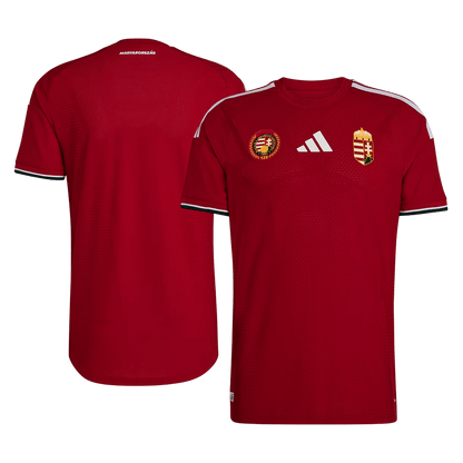 Versão do Jogador Hungría Casa Copa do Mundo Futebol Camisas 2026 Vermelho
