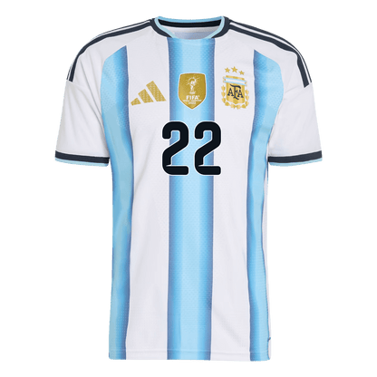 Versão do Jogador L.MARTÍNEZ #22 Argentina Casa World Cup Futebol Camisas 2026