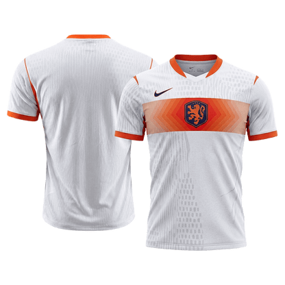 Versão do Jogador Netherlands Fora World Cup Futebol Camisas 2026 Branco