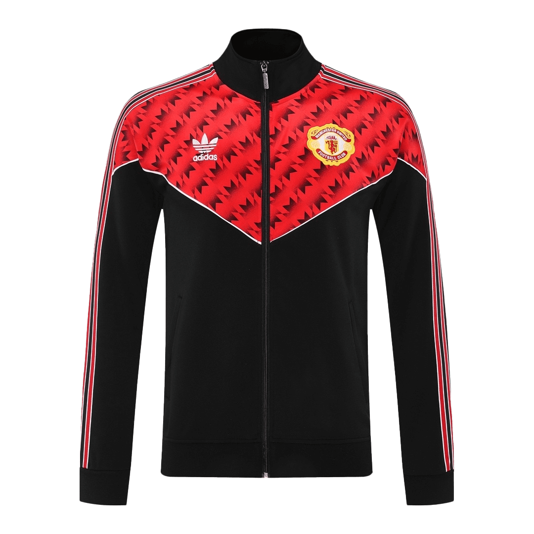 Manchester United Treino Jaqueta Conjunto (Jaqueta + Calças) 2025/26 Vermelho&Preto