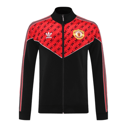 Manchester United Treino Jaqueta Conjunto (Jaqueta + Calças) 2025/26 Vermelho&Preto