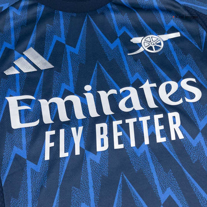 Autêntico ØDEGAARD #8 Arsenal Fora Futebol Camisas 2025/26 Azul