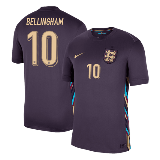 BELLINGHAM #10 England Soccer Jersey Away 2024 Custom Shirt