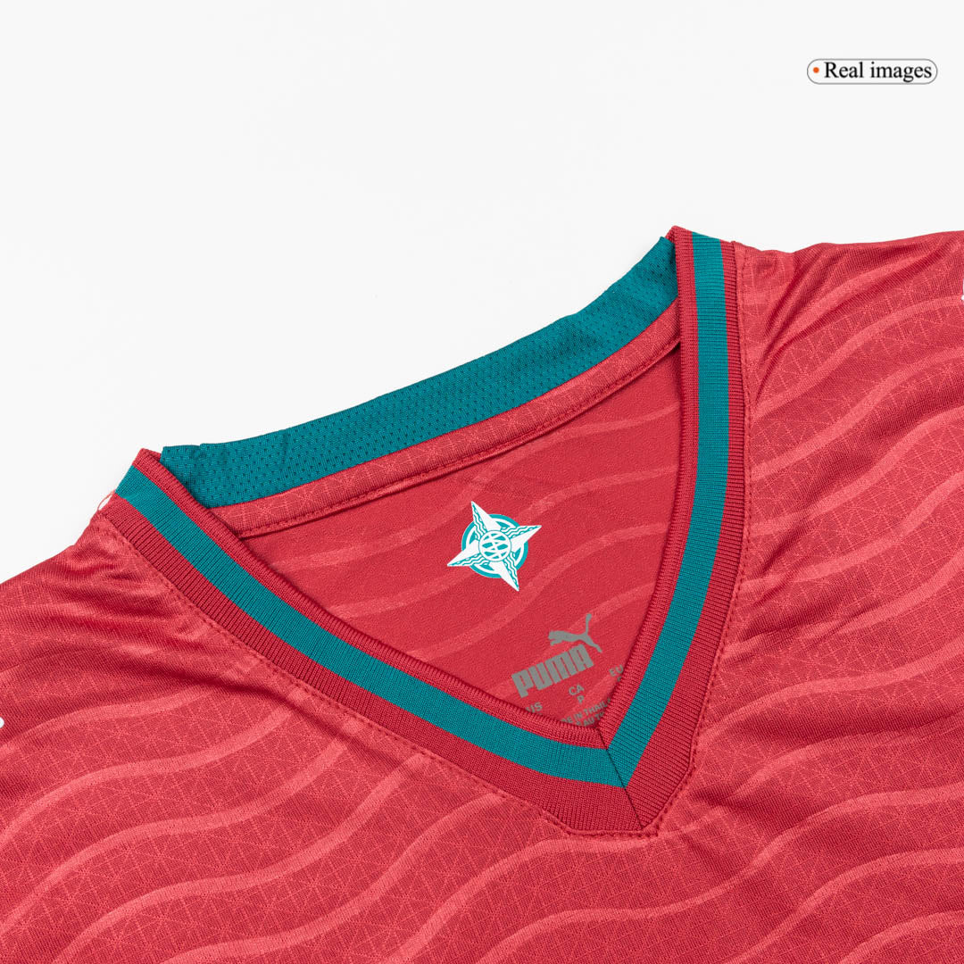Versão do Jogador B.FERNANDES #8 Portugal Casa World Cup Futebol Camisas 2026 Vermelho
