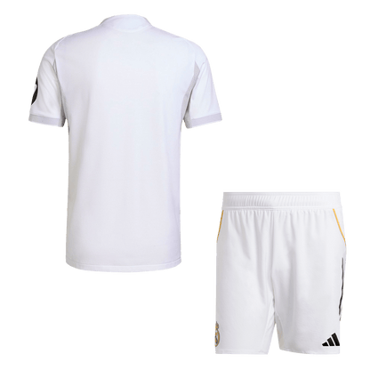 Autêntico Real Madrid Casa Camisa Conjunto (Camisola + Calções) 2025/26- Branco