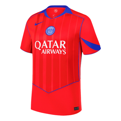 PSG Fora Terceira Camisa Conjunto (Camisa+Calções) 2025/26 Vermelho