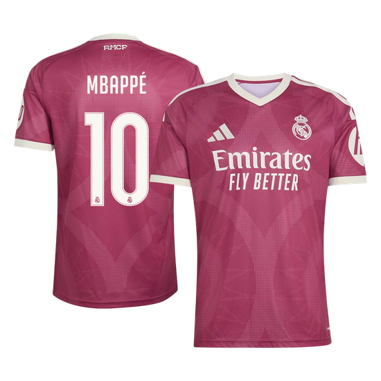 MBAPPÉ #10 Real Madrid Terceira Camisa 2026/27 Vermelho