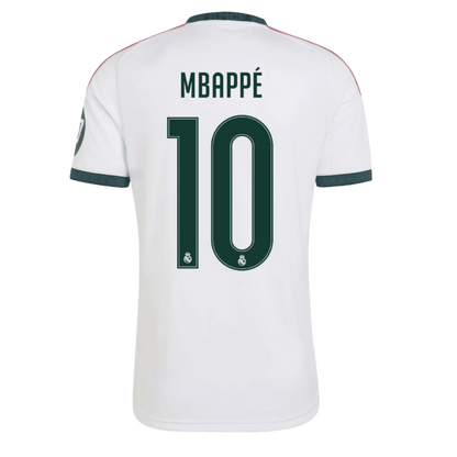 Versão do Jogador MBAPPÉ #10 Real Madrid Casa Futebol Camisas 2026/27 Branco