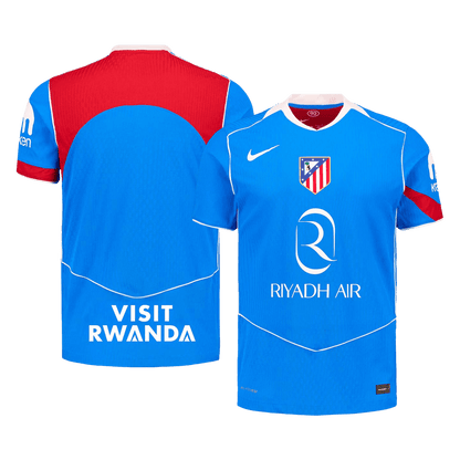 Jogador Atletico Madrid Terceira Futebol Camisas 2025/26 Azul