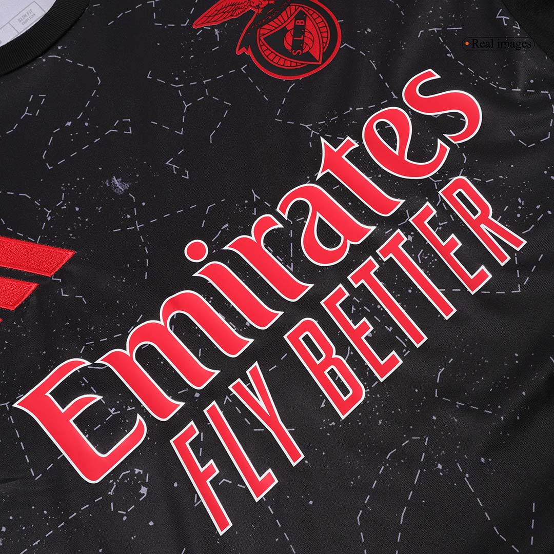 Camisola de Futebol Benfica Camisola Alternativa Personalizada 2024/25