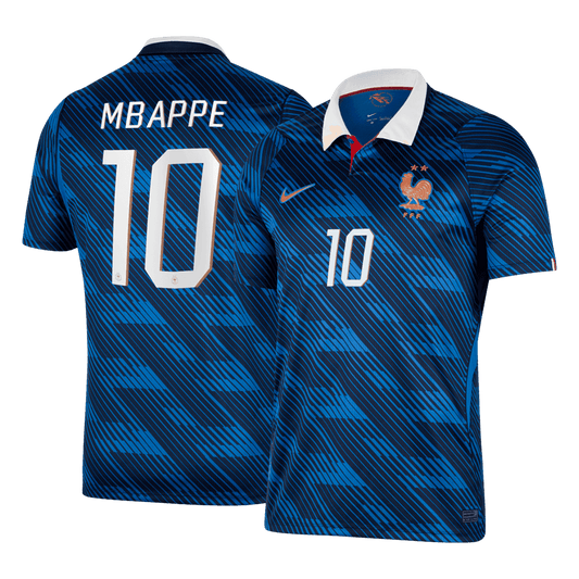 MBAPPE #10 France Casa Copa do Mundo Camisa 2026 Azul - camisola de futebol para adeptos em