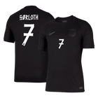 Versão do Jogador SØRLOTH #7 Norway Fora Copa do Mundo Futebol Camisas 2026 Preto