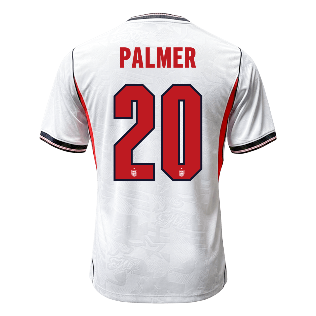 Versão do Jogador PALMER #20 England Casa Copa do Mundo Futebol Camisas 2026 Branco