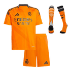 Kit de camisa de futebol alternativo do Real Madrid infantil (Camisa + Shorts + Meias) 2024/25