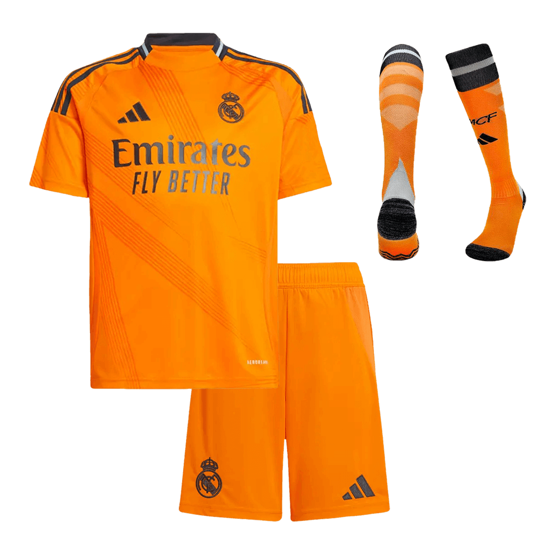 Kid's Real Madrid Away Football Shirt Kit (Shirt+Shorts+Socks) 2024/25 Football Kit UK