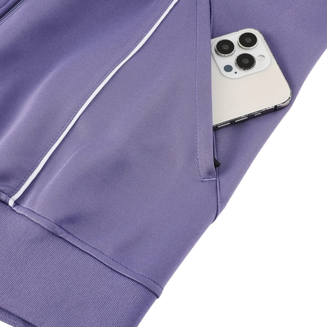 Manchester United Conjunto Casaco(Blusão+Calça) Formação Blusão 2025/26 Roxo