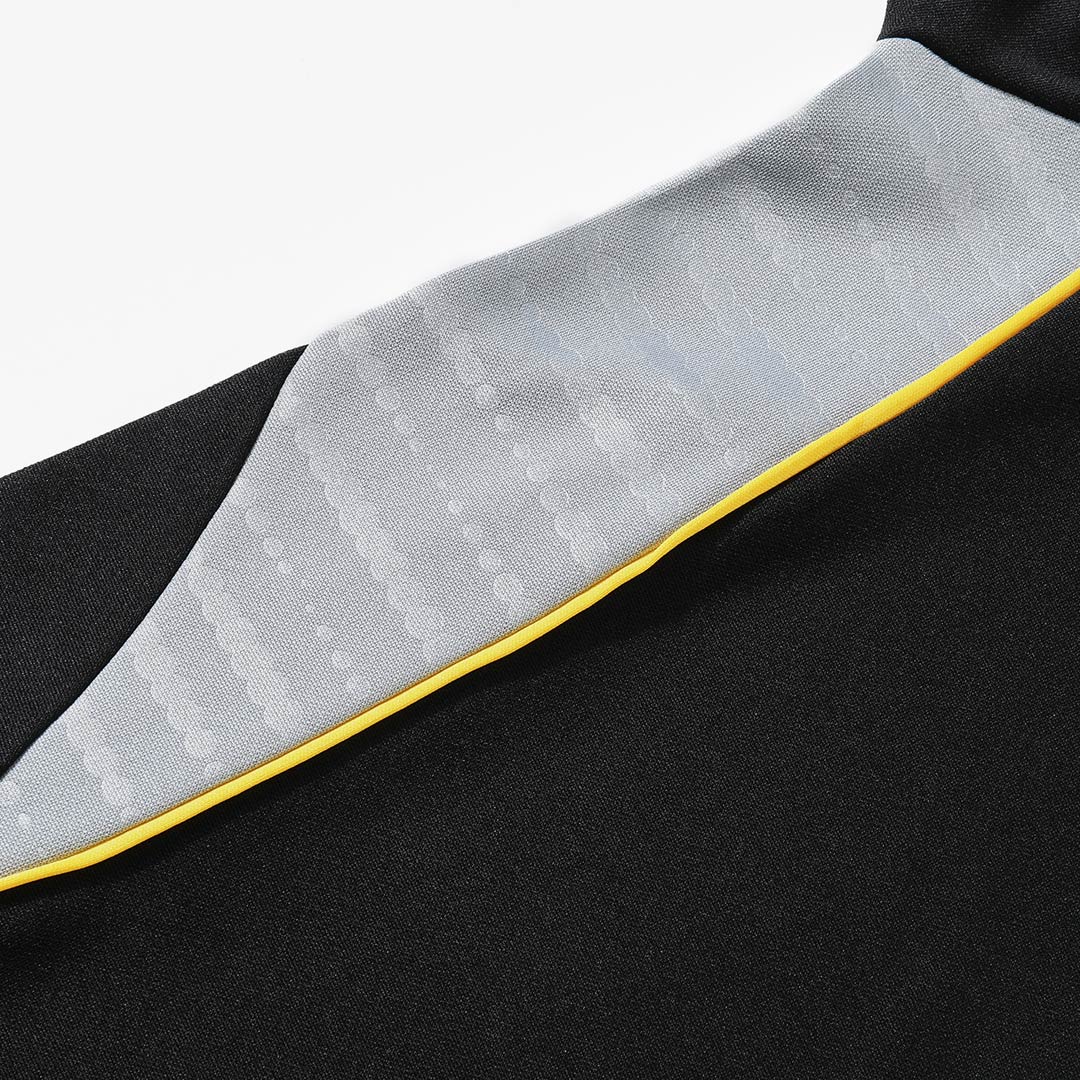 Real Madrid Zíper Moletom Conjunto (Top+Calças) 2025/26 Preto