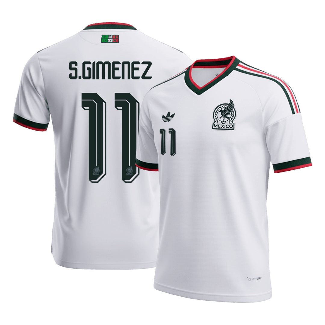 S.GIMENEZ #11 Mexico Fora Copa do Mundo Camisa 2026 Branco