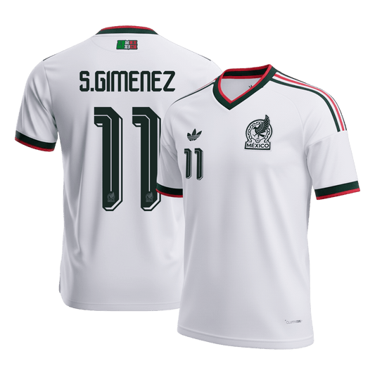 S.GIMENEZ #11 Mexico Fora Copa do Mundo Camisa 2026 Branco