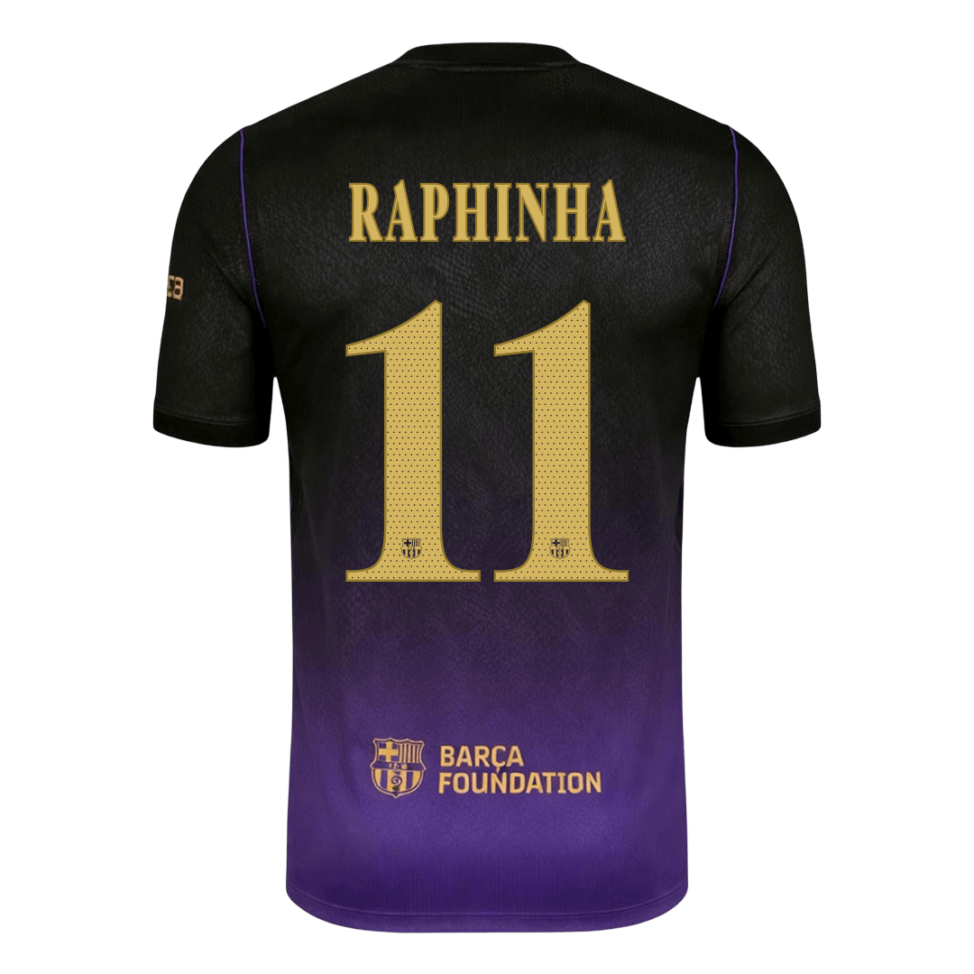 RAPHINHA #11 Barcelona Fora Camisa 2026/27 UCL