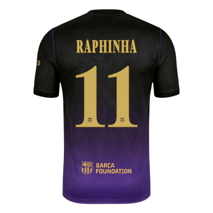 RAPHINHA #11 Barcelona Fora Camisa 2026/27 UCL