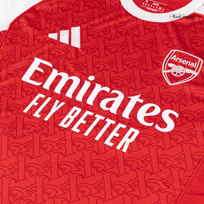 【Super Qualidade】GABRIEL #6 Arsenal
 Casa Futebol Camisa 2025/26 Vermelho
