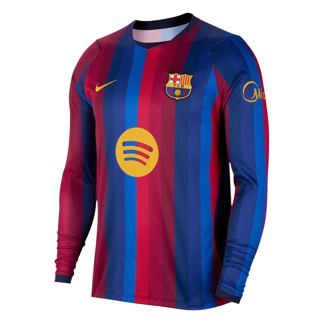 Barcelona Casa Manga comprida Camisa 2026/27 Vermelho&Azul
