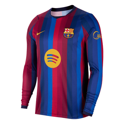 Barcelona Casa Manga comprida Camisa 2026/27 Vermelho&Azul