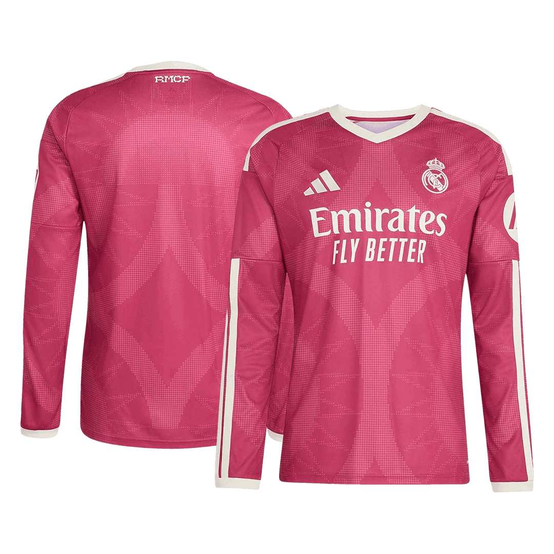 Real Madrid Terceira Manga comprida Camisa 2026/27 Rosa