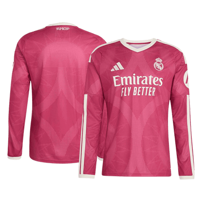 Real Madrid Terceira Manga comprida Camisa 2026/27 Rosa