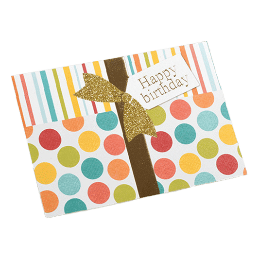 Custom Bow Birthday Card Color