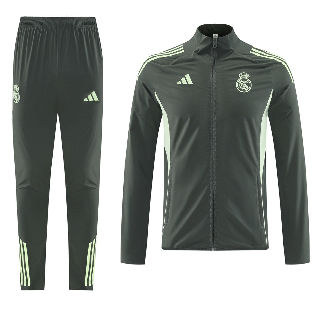 Real Madrid Treino Conjunto (Top+Calças) 2025/26 Verde camisola de futebol