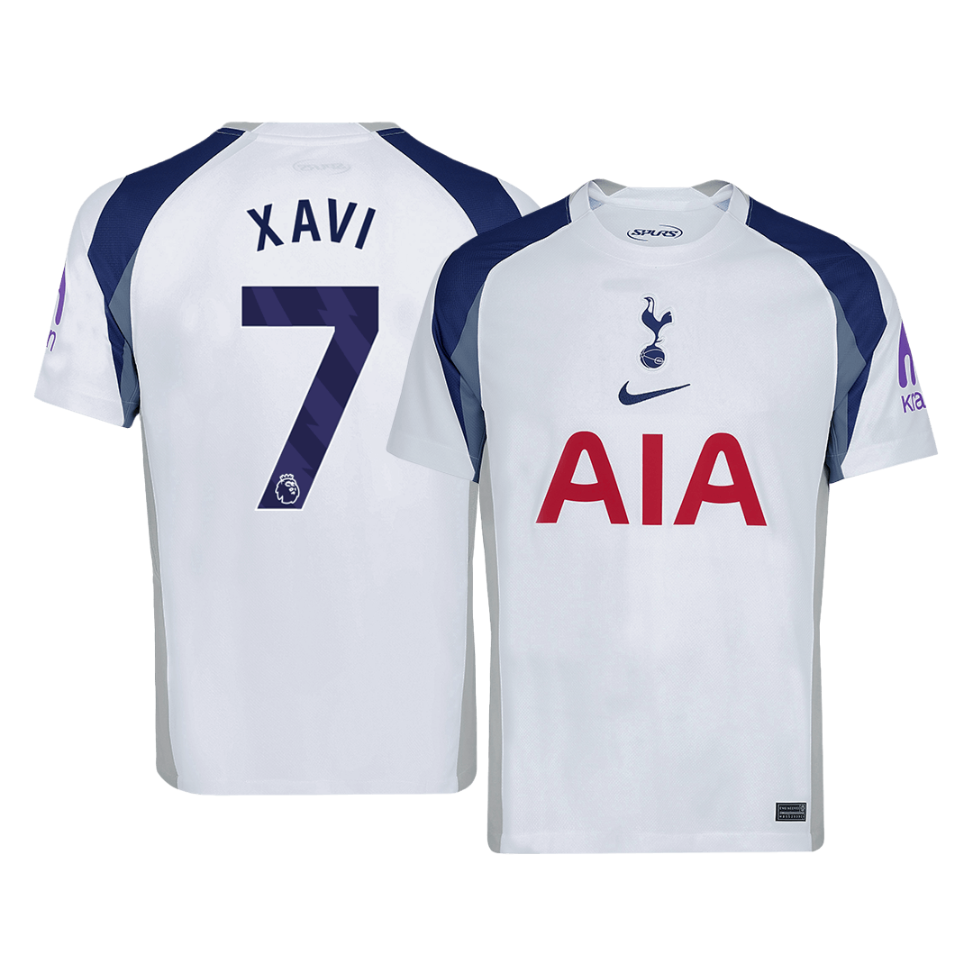 XAVI #7 Tottenham Hotspur Casa Camisa 2025/26- Branco