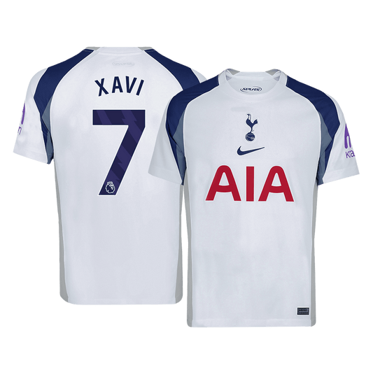 XAVI #7 Tottenham Hotspur Casa Camisa 2025/26- Branco