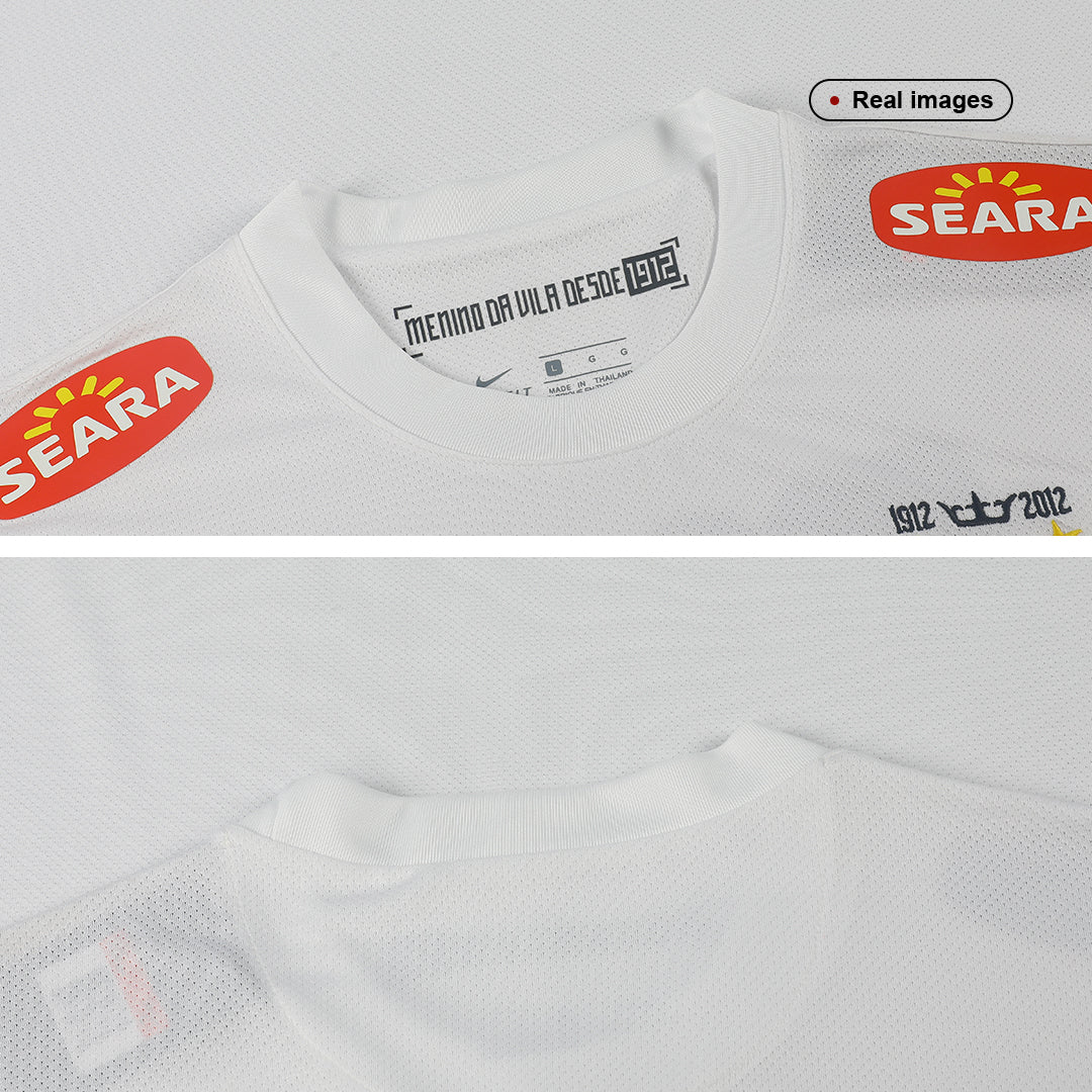 Retrô NEYMAR JR #11 Santos FC Casa Camisa 2012 Branco
