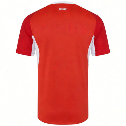 Versão do Jogador Switzerland Casa Copa do Mundo Futebol Camisas 2026 Vermelho