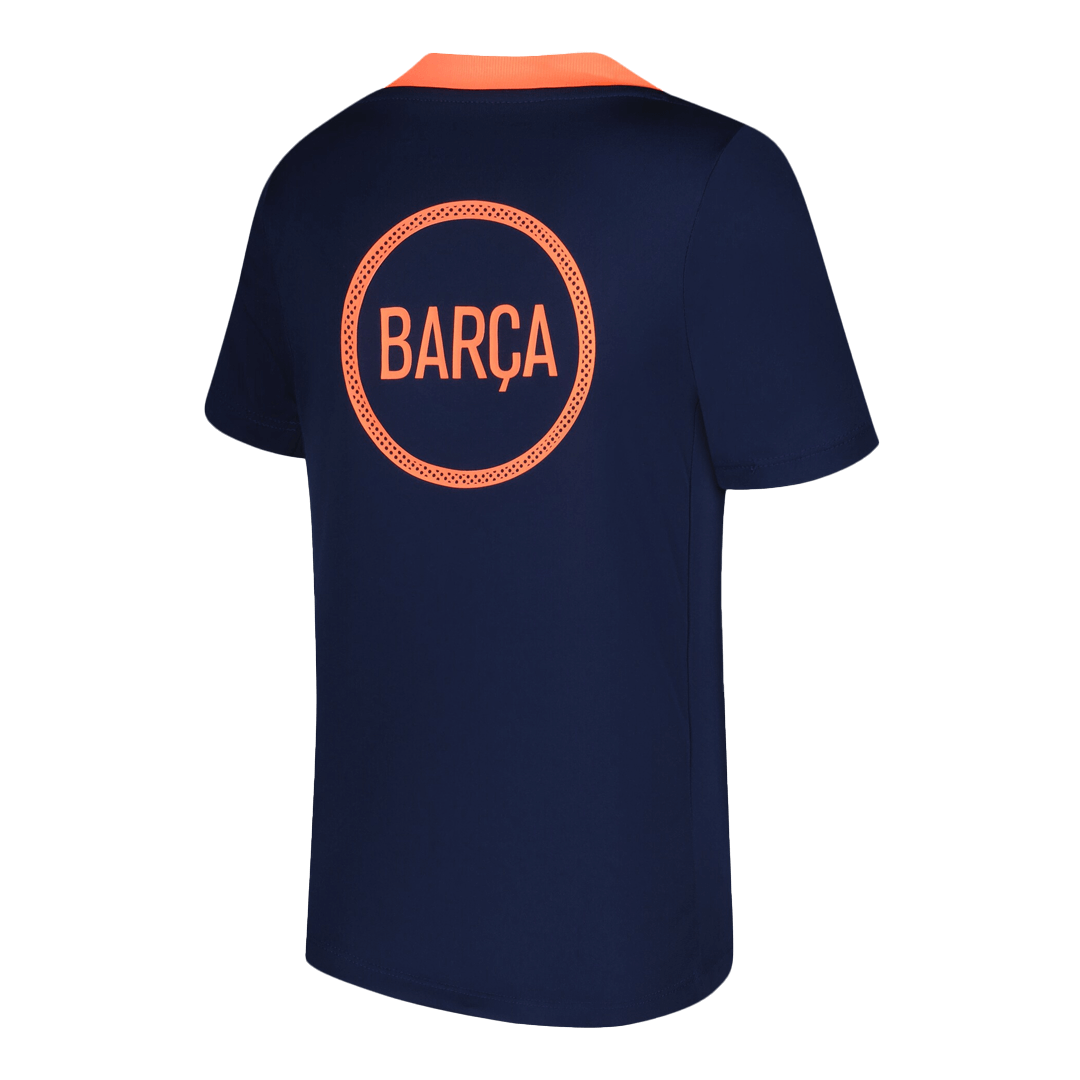 25/26 Club Barcelona Pré-Jogo Futebol Camisa Laranja &Preta
