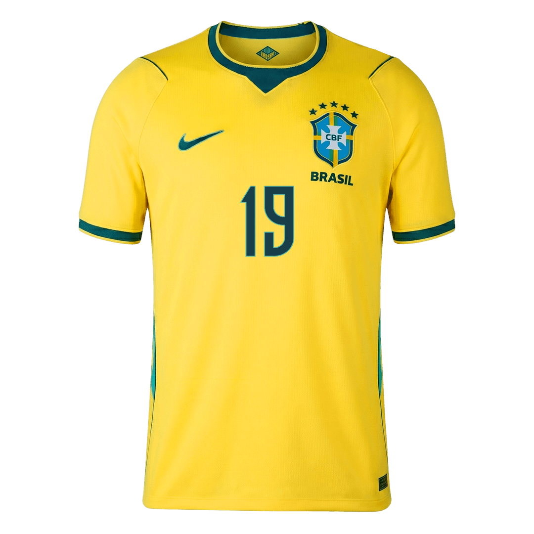 ENDRICK #19 Brazil Casa Copa do Mundo Camisa 2026 Amarelo