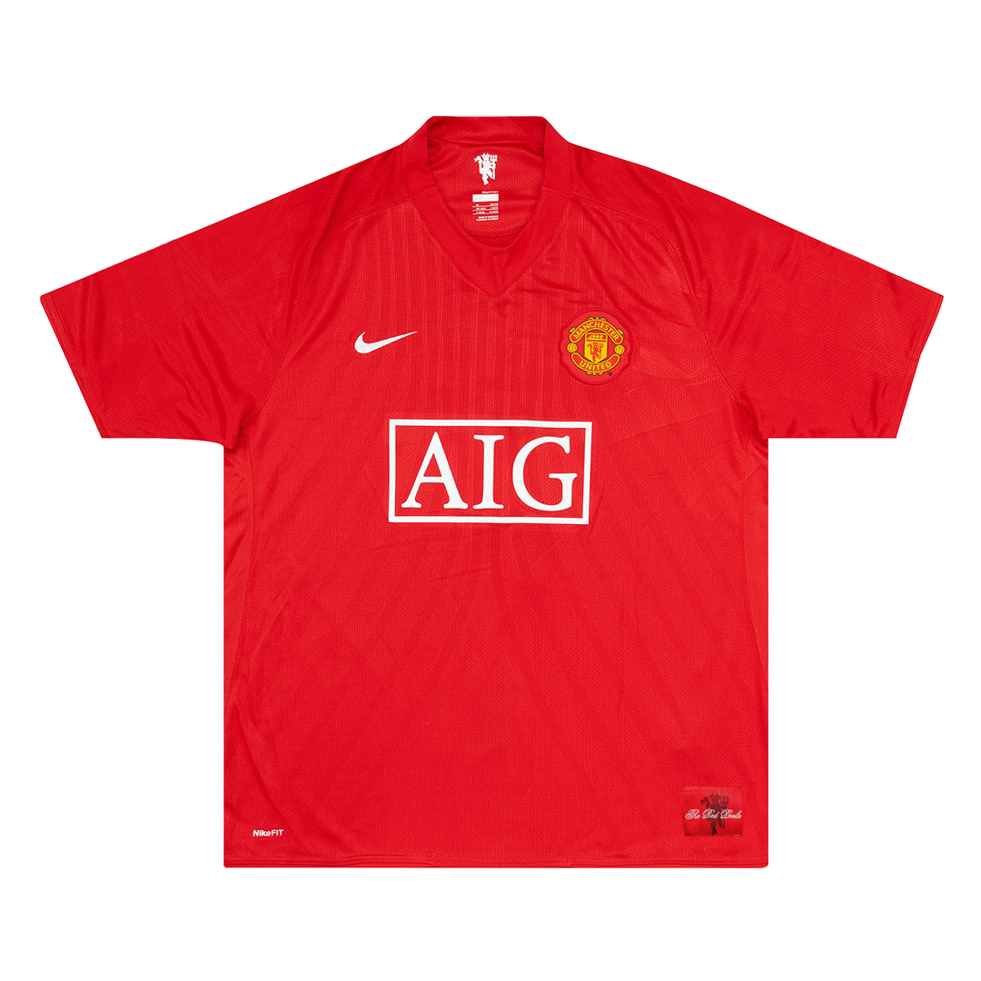 SCHOLES #18 Manchester United 2007/08 Retro Football Shirt