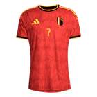 Jogador DE BRUYNE #7 Bélgica Casa Copa do Mundo Futebol Camisas 2026 Vermelho
